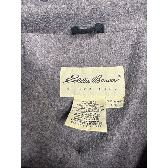 Eddie Bauer Men’s Small black and grey medium weight black jacket! - Picture 3 of 4
